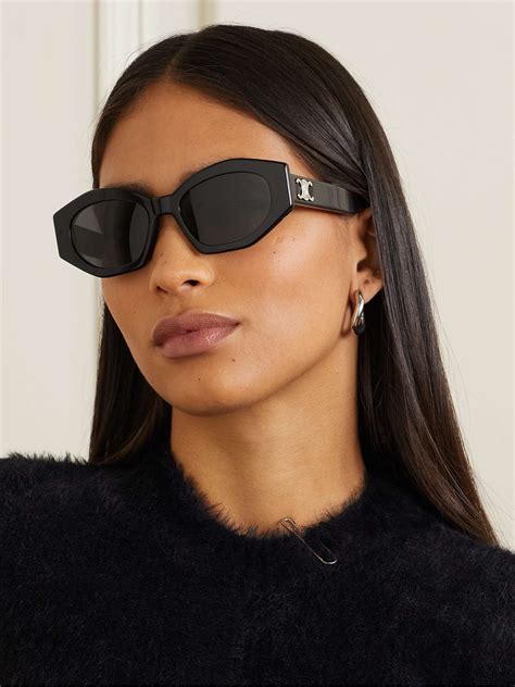 celine edge cat eye sunglasses|celine 54mm cat eye sunglasses.